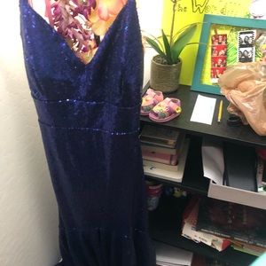 Blue prom dress
